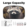 thumbnail image 3 of Bear Portable Oxford Cloth Waterproof Charger Case and Electronic Travel Case Organizer, Small Outdoor Storage Box for PC Case - 5.9x9.44x3.14 in., 3 of 6