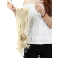 thumbnail image 2 of SAYFUT 18" 22" Straight/Curly Binding Tie up Ponytail Wrap Around Synthetic Hair Extensions Hairpiece One Piece, 2 of 5