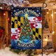 thumbnail image 1 of Bandera de Maryland para la Feliz Navidad, bandera de jardín, banderas de EE. UU. para casas, bandera decorativa para interiores y exteriores, 1 of 5