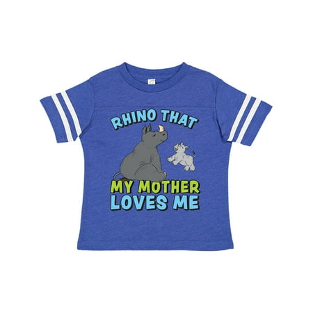 

Inktastic Rhino That My Mother Loves Me with Cute Rhinos Gift Toddler Boy or Toddler Girl T-Shirt