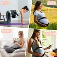 thumbnail image 6 of Maternity Belly Bands for Pregnant Women – Adjustable Belly Band for Pelvic & Back Pain – Ideal Supportive Belt for All Stages of Gestation – Pregnancy Must Haves for To Be Moms (Black, Medium), 6 of 10