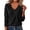 Black, variant on Staron Women's V Neck Long Sleeve Knit Sweaters Casual Pullover Tops Fall Winter Solid Cozy Basic Knitwear Black XXL