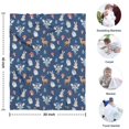 thumbnail image 4 of Dark Blue Princess Fairy Forest Pattern Blanket,Comfortable Soft Lamb Wool Throw Blanket,All Season,Warm Lightweight Blankets for Sofa Bed Couch Living Room Chair,30"x40", 4 of 4