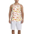 thumbnail image 4 of Easygdp Dinosau Space Explorer Men's Mesh Basketball Jersey Quick Drying Sleeveless Shirts Fitted Muscle Tank Tops Sport Round Neck T-Shirt - Small, 4 of 9