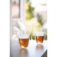 thumbnail image 3 of Set de 2 Tazas de Vidrio de Pared Doble Bodum Bistro 450ml Transparente, 3 of 3