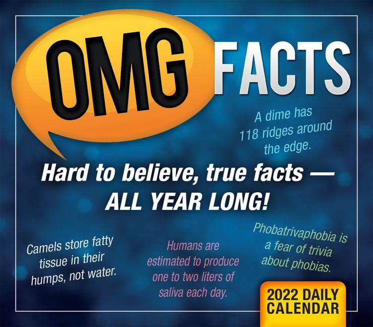 Sellers Publishing OMG Facts, 6' x 5', Boxed Calendar
