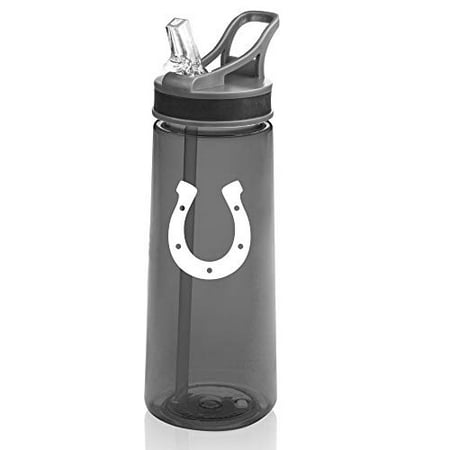 22 oz. Sports Water Bottle Travel Mug Cup With Flip Up Straw Horseshoe