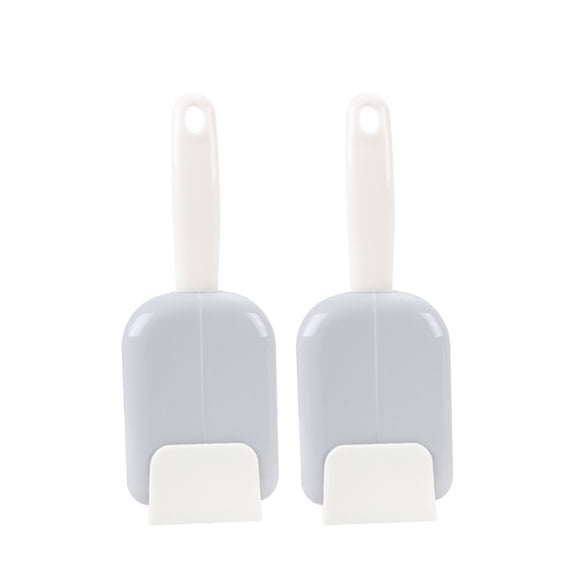 Raindrops Grey Rice Spoon Holder with Auto Opening Closing Design for Kitchen Use Made of PP Material