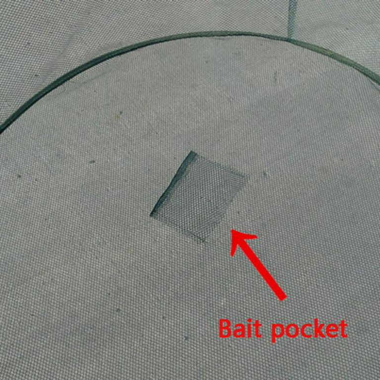 Foldable Drop Net Fishing Landing Net, Prawn Bait Crab Shrimp Harbour CL