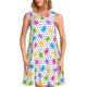 thumbnail image 1 of Balery Bear And Polka Dot Vestidos de verano para mujer con estampado: vestido holgado sin mangas, vestido playero informal y cómodo para días calurosos., 1 of 7