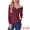 Red, variant on DARING DIVA Long Sleeves Pullover Solid Round Neck Pajama Tops XS Green