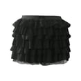 thumbnail image 3 of Womens Ruffle Lace Shorts - Elastic Waist Bow Front Micro Boyshorts - Cute Sweet Style for Party Sleepwear, 3 of 3