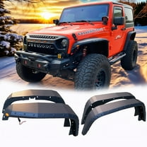 MTNTOPCN Fender Flares Wrangler JK JKU 2007-2018 Blade Concept Design Steel Black 4 Piece 8.25 Inch