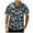 Navy Blue Floral-01, variant on Sumtumn Hawaiian Shirt for Men,Summer Beach Short Sleeve Button Down Shirts Black Palm Clothing