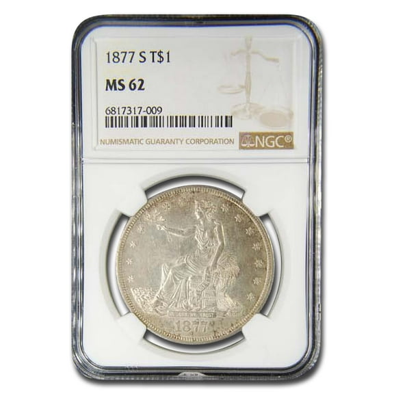 1877-S Trade Dollar MS-62 NGC