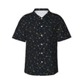 thumbnail image 1 of Fotbe Constellation Camisa Hawaiana para Hombre Unisex – Camisa Casual de Verano con Botones de Manga Corta de Algodón y Lino,Medium, 1 of 7