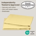 thumbnail image 2 of California Design Den Queen Size Pillow Cases 100% Cotton, Set of 2 - Soft Sateen, Fits Standard & Queen Pillows - Buttery Yellow, 2 of 7