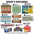 thumbnail image 3 of Fun Flavors Box Ultimate Variety Pack - 120 Count Care Package -  Assorted Chips, Cookies, Candy, Bars, Snack Gift Box, 3 of 7
