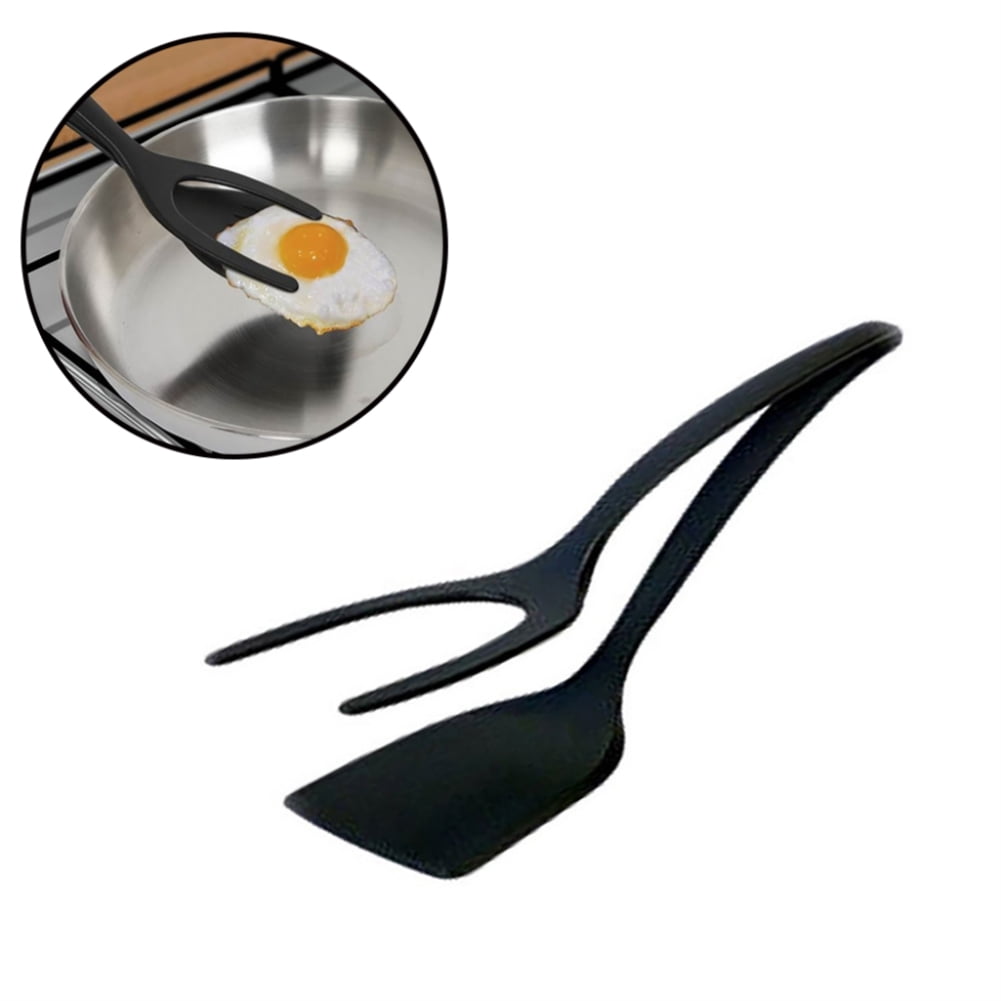 Fried Egg Double Spatula,1PCS 2In1NonStick Silicone Egg Flipper Spatula Pancake Toast and