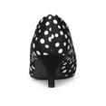 thumbnail image 2 of BLISSFUL STEP Women's Shoes Polka Dot Kitten Heel Pumps Pointed Toe Slip-on Heels Black 8.5, 2 of 7