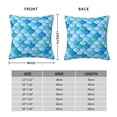 thumbnail image 2 of Fish Scale Pattern Throw Pillow Cases Decorative Cushion Covers for Living Room Bed Sofa Couch 18x18, 2 of 6