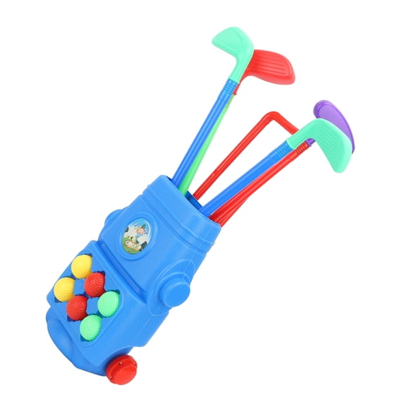 Kids Golf Clubs Toy, Kids Golf Clubs Set Durable Bright Color Educational for Outdoor