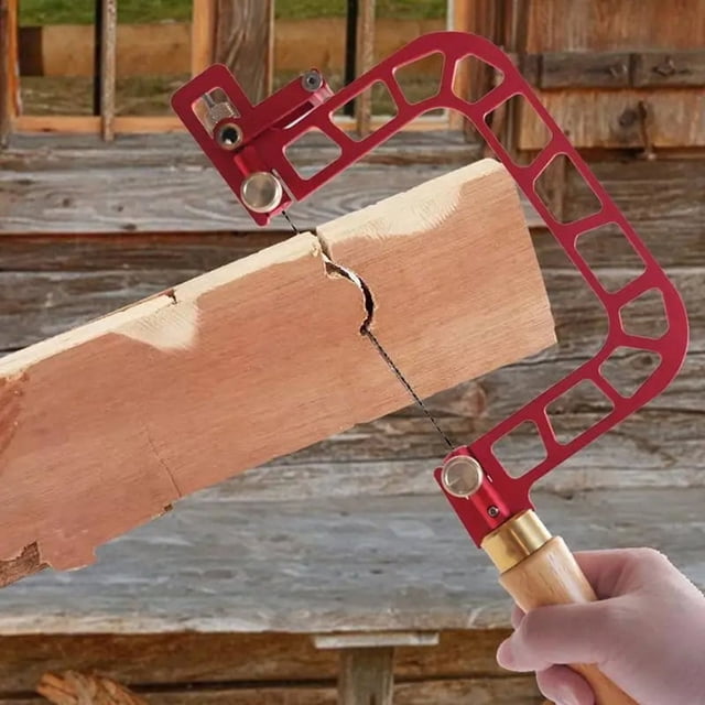 Steel Frame Coping Saw Precision Engraving Saw Hand Wire Saw Cutting Saws Efficient Hand Tool Self-Cleaning WithHandle A