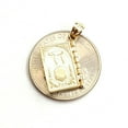 thumbnail image 4 of 14k yellow gold ten commandments book star of David Chay Jewish pendant 4.1g, 4 of 10