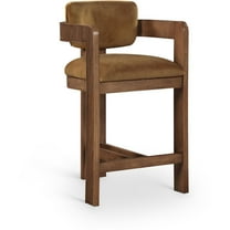 Meridian Furniture Sacha Saddle Velvet Stool