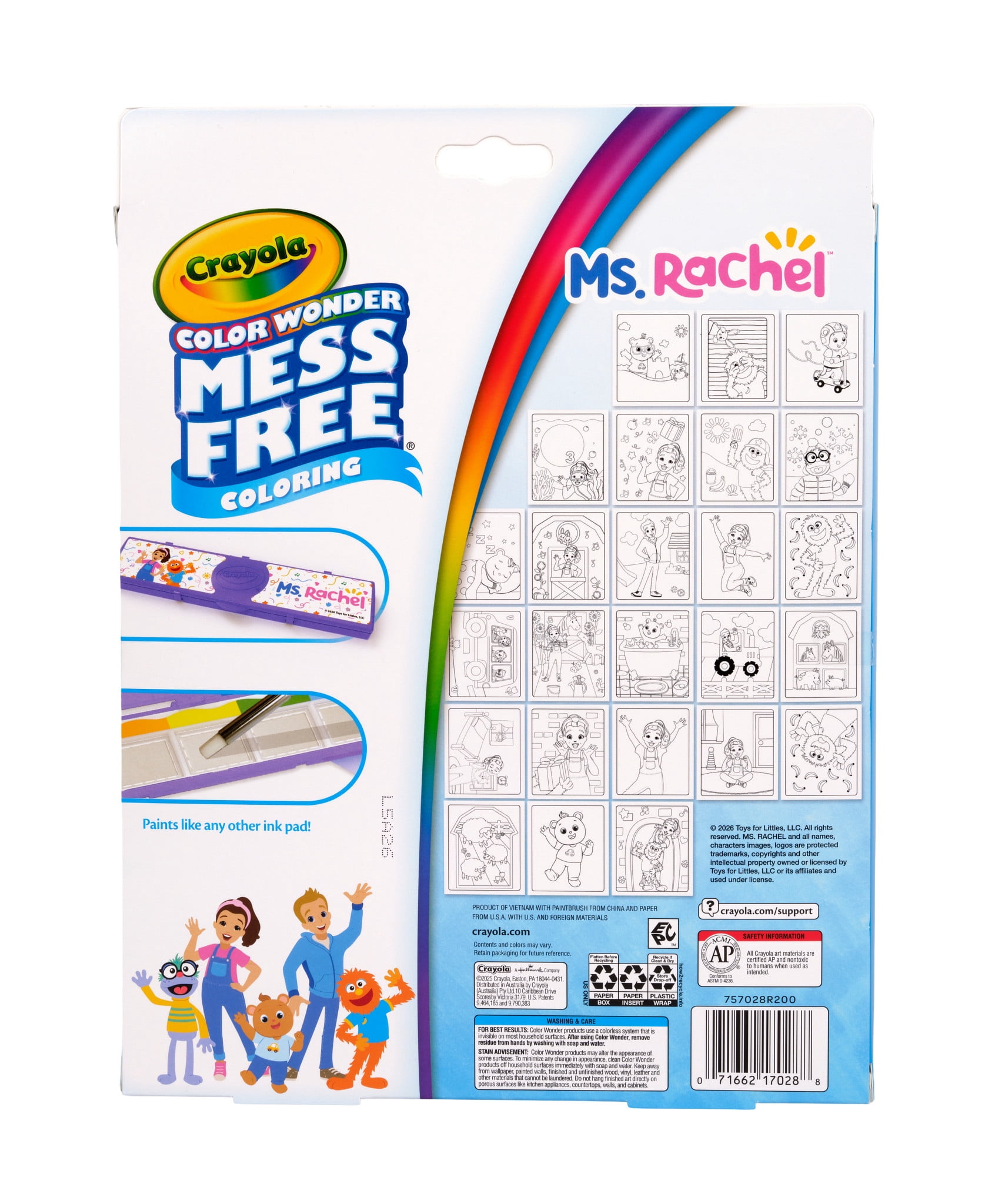 CRAYOLA COLORWONDER PAINT N CREATE MS RACHEL- RFID