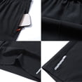 thumbnail image 6 of Awwp Men's Swim Shorts with Pockets Elastic Waist Lightweight 5 Inch Board Shorts Bathing Suits Beach Swimwear Black Size: L, 6 of 6
