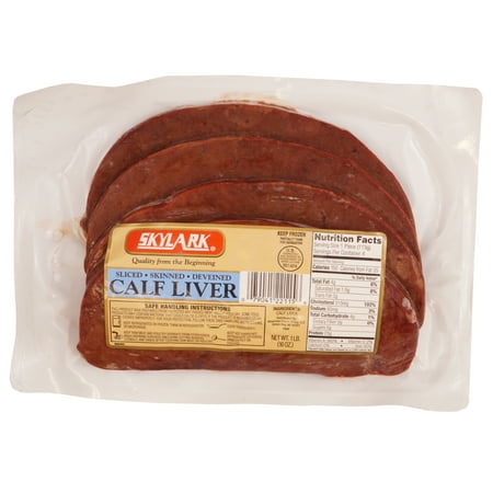 Skylark Sliced Calf Liver 4 Pieces, 16 oz