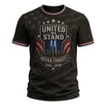 thumbnail image 2 of Never Forget 911 25th Anniversary TShirt Men USA Flag 911 Shirt Patriotic Short Sleeve Crewneck Memorial Tee for Men, 2 of 4