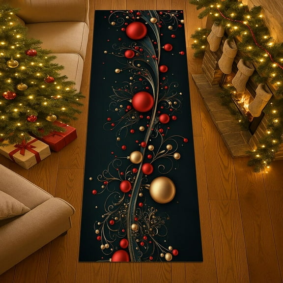 Christmas Runner Rug Holiday Hallway Carpet Merry Christmas Runner Christmas Decoration Christmas Area Rug Runner Rug Hallway Rug Christmas Gift for Mom