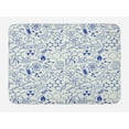 thumbnail image 1 of Children Bath Mat, Science Chemistry Geometry Math Nerd Geek Genius Themed Design Artwork, Non-Slip Plush Mat Bathroom Kitchen Laundry Room Decor, 29.5 X 17.5 Inches, Navy Blue and White, Ambesonne, 1 of 2