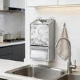 thumbnail image 4 of Chmadoxn Wall Mounted Plastic Bag Holder Light Gray Grocery Bag Dispenser Large Capacity Trash Bag Storage Organizer for Kitchen Organization Includes Adhesive Hooks, 4 of 6