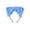 A002- Blue, variant on Headband Black Faux Cat Ears 1 Piece Halloween Accessory for Masquerade Rave Anime and Themed Party Events