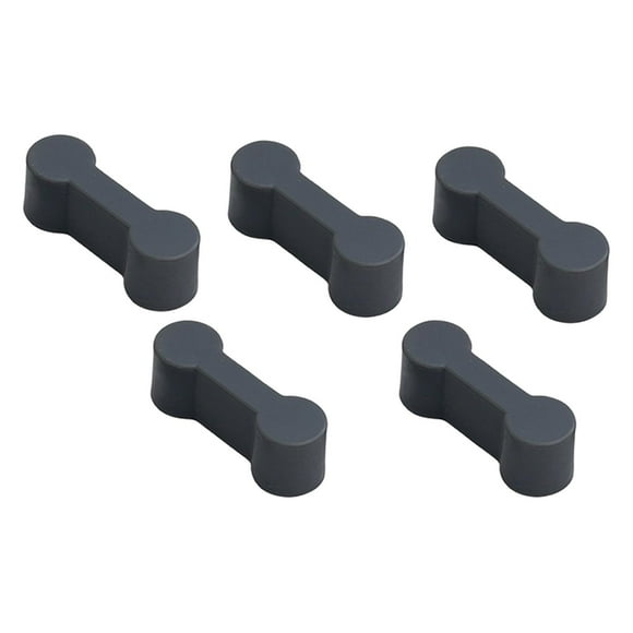 Juego de 5 conectores de vías, adaptador de vías de ferrocarril, juguete de construcción, vías de tren de madera DIY gris