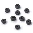 thumbnail image 2 of GKNET 100x Dyed Donut Coconut Shell Oblate Beads Spacer Beads for DIY Bracelet-Black, 9x5mm, 2 of 6