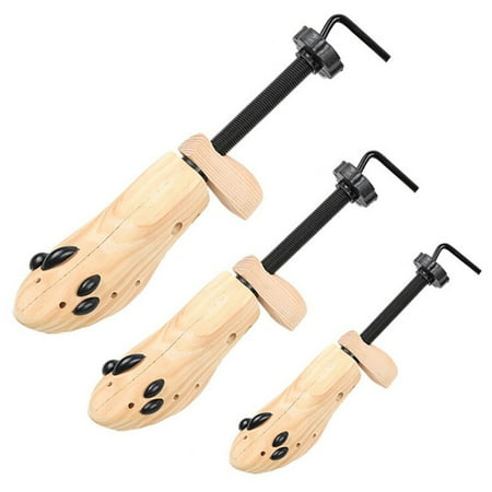 Shoes Shaper Wood 2-Way Cedar Trees Wooden Shoe Stretcher Shaper for Women and Men (Single Small 5-7 Size),Wood ()
