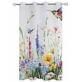 thumbnail image 2 of nqOlkjepod Outdoor Curtains for Patio Waterproof, Hummingbird Floral Outdoor Privacy Panels Grommet, Farmhouse Floral Botanical Blackout Outside Curtains for Porch/Cabana/Pergola 54"x95", 1 Panel, 2 of 8