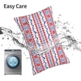 thumbnail image 6 of Gaeub red blue Snow Mountain Elastic Luggage Cover with Concealed Zipper Dust-Proof Luggage Cover Protector - 18-32 inch-20"x30", 6 of 6