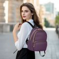 thumbnail image 6 of JIALIOU Mini Backpack Purse for Women Quilted Casual Daypack Small Travel Shoulder Bag, Magenta Purple, 6 of 7