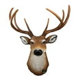 thumbnail image 2 of Ebros 8 Point Buck Deer Bust Champion Wall Mount Sculpture Plaque Figurine 21"H, 2 of 10
