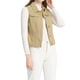 thumbnail image 4 of CHALECO SIN MANGAS DE DENIM LAVADO PARA MUJERES INSPIRE CHIC CON BOTONES Y BOLSILLOS COLOR CAQUI CLARO TAMAÑO L, 4 of 6