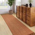 thumbnail image 1 of Collive Long Hallway Runner Rug 2.6' x 8', Washable Runners Indoor Entryway Rugs, Terracotta Braided Woven Kitchen Carpets Low-Profile Front Door Floor Carpet for Laundry Room Bedroom, 1 of 7
