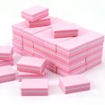thumbnail image 1 of Nail Buffer Mini Block File 180/100 Grit Sandwich Púrpura Lavable Nail Art Tool para el cuidado de las uñas Rosa, 1 of 5