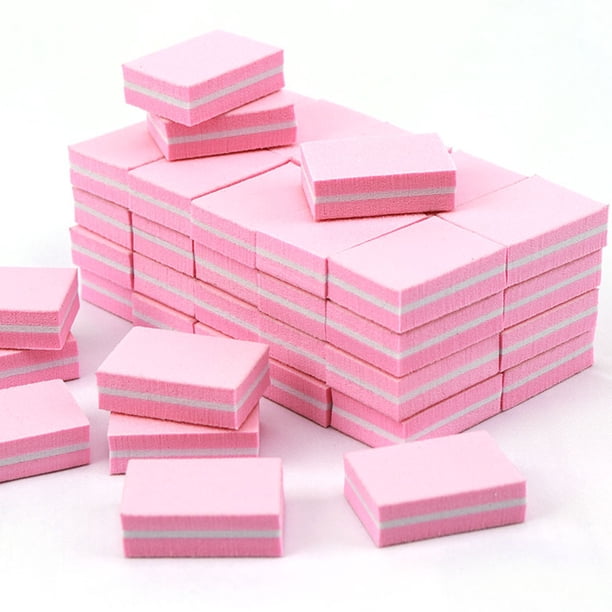 Nail Buffer Mini Block File 180/100 Grit Sandwich Purple Lavable Nail Art Tool para el cuidado de las uñas Adepaton CPB-DE-LYY489-1