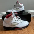 thumbnail image 1 of Ni-k-e Size 11- Jordan 5 Retro ‘Fire Red’, 1 of 6