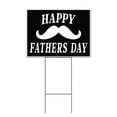 thumbnail image 1 of Happy Father's Day Mustache (18" x 24") Yard Sign, Includes Metal Step Stake, 1 of 6